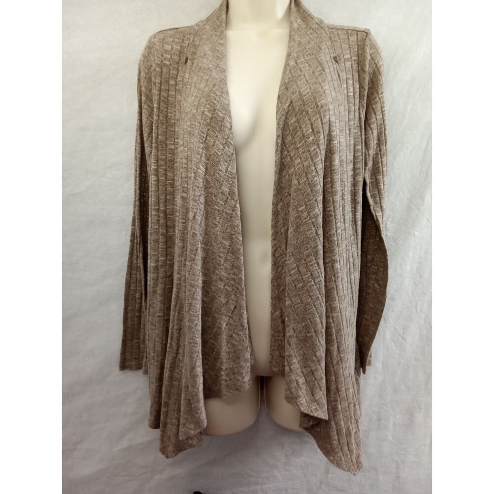 Motherhood Oh Baby Women Medium Grey Sweater Open Long Sleeve